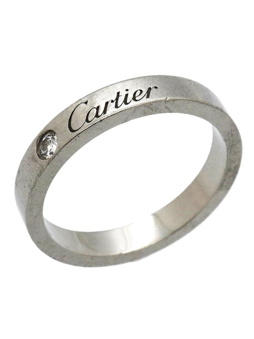Cartier Ring C de Cartier Platinum Diamond - Picture 1 of 10